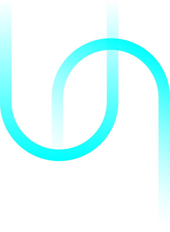 U shape blue